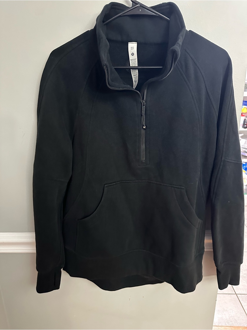 Lululemon Black Scuba Quarter Zip Sweatshirt
Longer Length